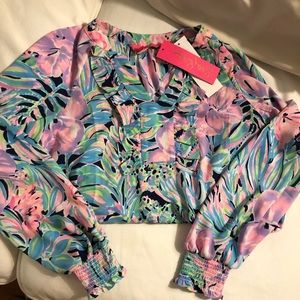 NWT Lilly Pulitzer chiffon blouse